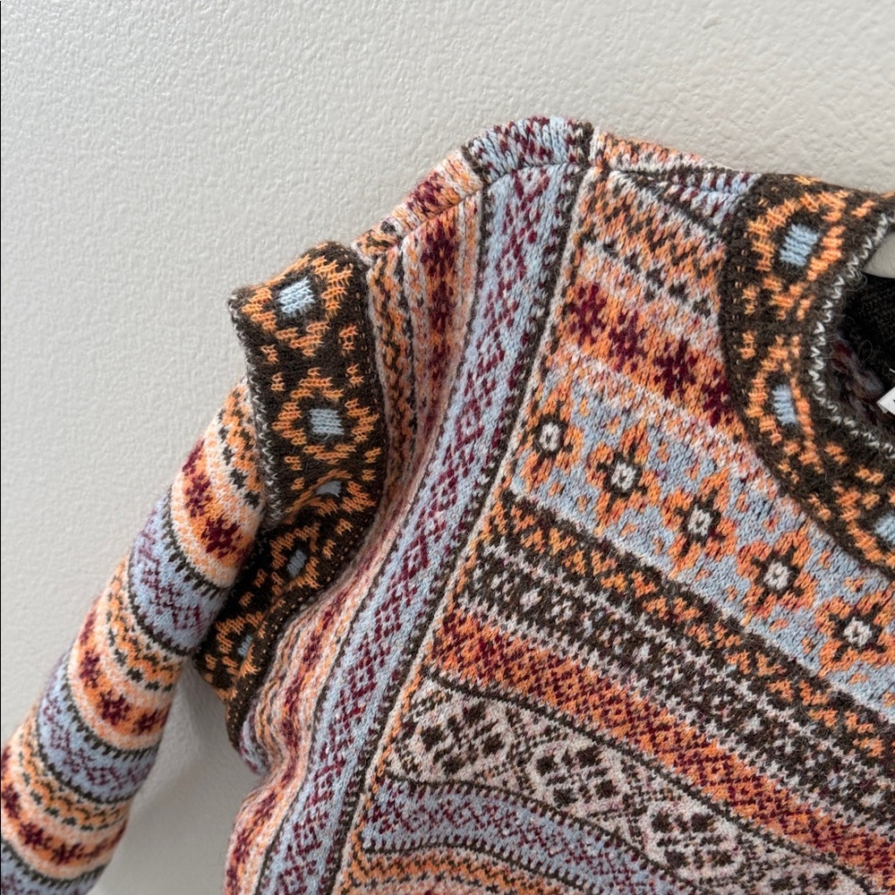 Mango Multicolor Patterned Sweater - Picture 3 of 4